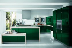 Советы по оформлению кухни зеленого цвета